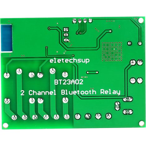 Interrupteur sans fil à relais Bluetooth 2 voies, télécommande pour moteur LED, compatible iOS et Android (1/5)