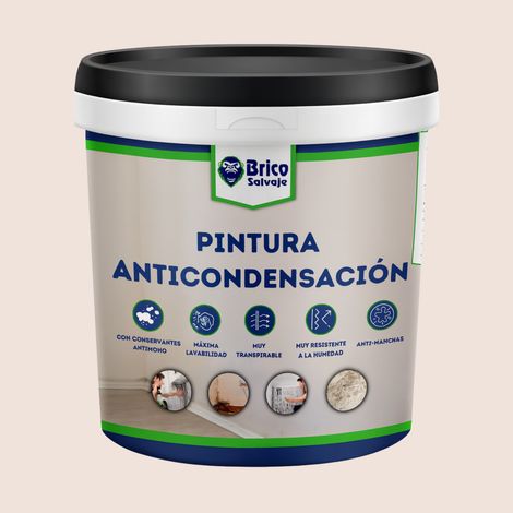 Pintura Antihumedad y Anticondensación, Conservantes Antimoho, Aislante termico, Mate, Beirun 750 ML (1/5)