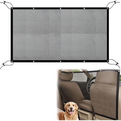 Barrier Car Dog Net Separation 1 Piece Grille Rear Seat Trunk SUV Small Black Mesh Oxford Safety Driving Pets Universal (1/5)