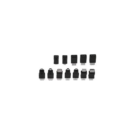 Lot de 12 adaptateurs USB 2.0 multiples, convertisseurs micro/mini mâles et femelles