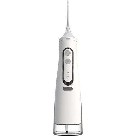 Hydropulseur dentaire électrique rechargeable, 4 réglages de pression, réservoir 310 ml, étanche IPX7, nettoyeur dentaire portable pour dents et gencives, maison et voyage (1/5)