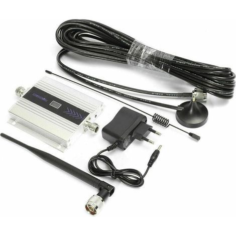 Amplificateur de Signal GSM 900MHz Répéteur 2G 3G 4G Amplificateur Cellulaire LTE DCS 1800 2100 Pour Téléphone Portable - UE- (1/2)