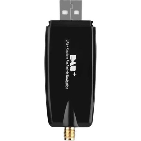 DAB+-Empfänger – Kompatibel mit den meisten Android-Autoradios – RDS- und DLS-Funktion – Schwarz (1/4)
