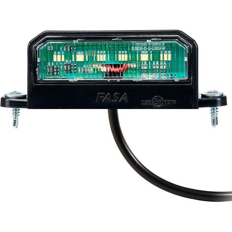 1 pièces Feux de plaque d'immatriculation remorque LED 12V 24 V étanches,LED Éclairage Plaque D'immatriculation Lumière pour Remorque Caravane Camion avec vis Et 40cm cable,Blanche Lumière (1/5)