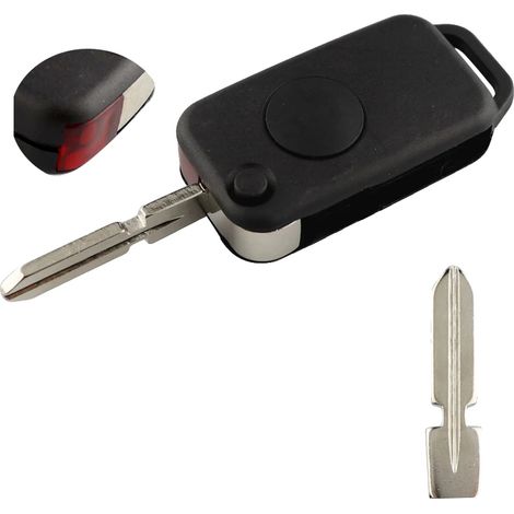 Guscio chiave auto, ricambio per Mercedes Benz, design resistente, lama HU39 (1/2)