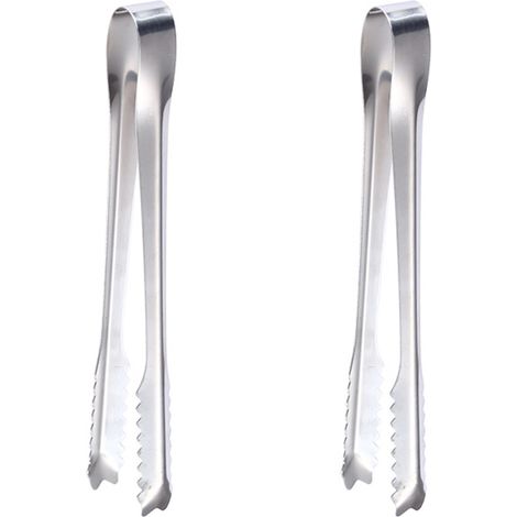 1 Pince à glaçons,Acier inoxydable,Dents espacées,Gros glaçons,Cocktails et cafés (1/5)