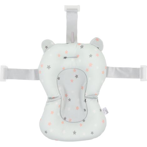 1 coussin de bain pour bébé, flottant et réglable, support de bain nouveau-né, pliable, sécurité optimale (1/5)