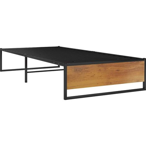 Maison Exclusive - Bettgestell Schwarz Metall 100x200 cm (1/5)