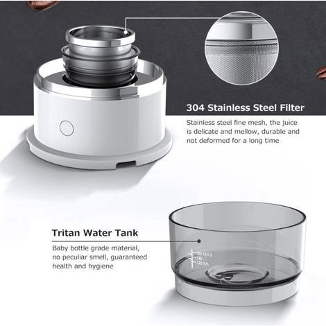 Cafetière, machine à expresso portable, mini cafetière électrique d'extérieur (1/5)