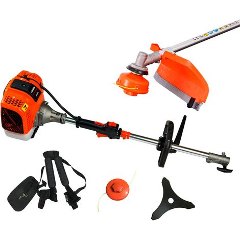 Sakawa – Débroussailleuse thermique 58cc – Moteur 2 temps 2.7 CV – Largeur de coupe 3m – Tête rechargeable automatique pour terrains accidentés (1/5)