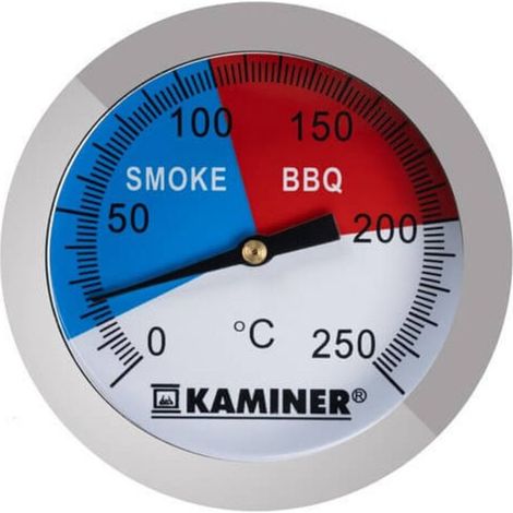 Thermomètre analogique pour barbecue et fumoir – Précis, résistant à la chaleur jusqu’à 500 °C, lecture instantanée, idéal pour viandes, poissons et fromages (1/5)