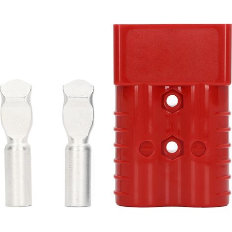 Prise 350A 600V, Kit de Connecteur Rapide de Batterie pour Voiture, Caravane Solaire, Bateau, Chariot élévateur 350 A 600 SH350 Bipolaire à Courant élevé (Rouge) (1/5)