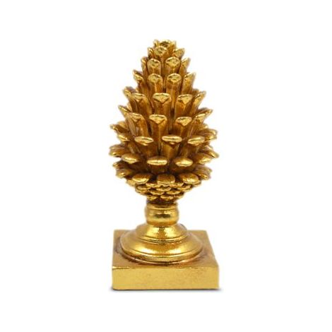 Pomo Decorativo Casa Oggettistica in Resina Oro 17 cm (1/2)