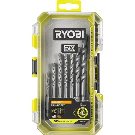 247353 Coffret de forets et mèches à béton Ryobi 13 pièces RARXM7