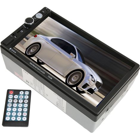 Lecteur MP5 Bluetooth 7 Pouces avec GPS pour Voiture, Écran Tactile HD et Appels Mains Libres, Autoradio Multimédia (1/5)