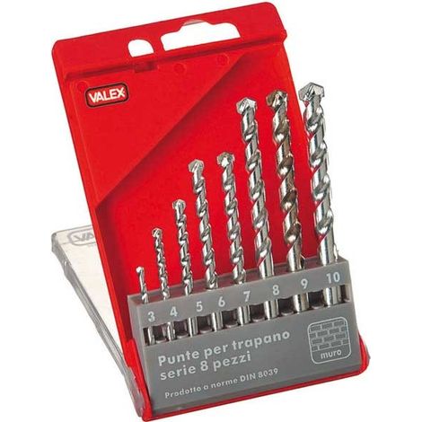 VALEX 1461158 Coffret de 8 forets muraux (1/2)