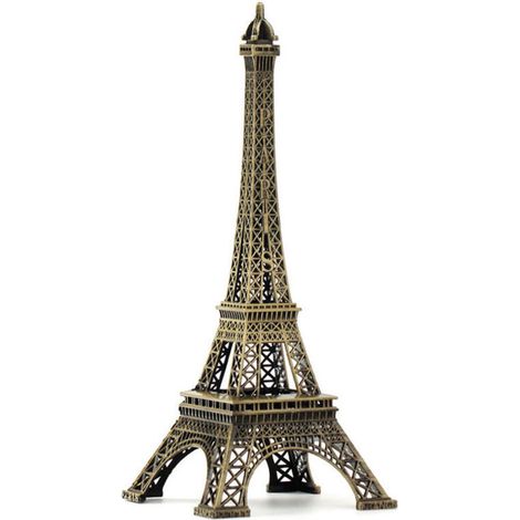 Eiffel Tower Sculpture in Wrought Iron, 25 cm – Eco-Friendly Electroplating Finish – Home and Office Decor (1/4)