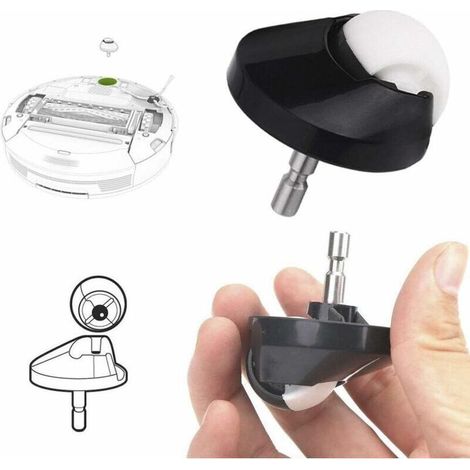 Roues avant pivotante compatible avec Roomba séries 500 600 700 800 900 Roulette avant pour Roomba robot aspirateur Roue de secours à faible bruit de rechange Accessoires
