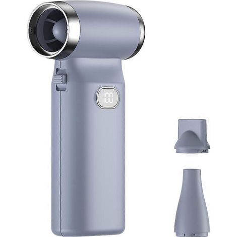Tragbarer Tischventilator Turbo Jet, 110.000 U/min, Mini-Tischventilator mit Akku (6000 mAh), 100 Geschwindigkeitsstufen, Dunkelblau (1/5)