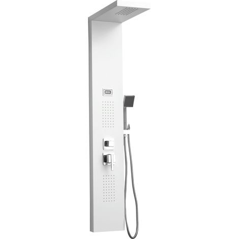 Columna de Hidromasaje fabricada en Aluminio. Acabado color blanco modelo A-9127 WHITE (1/5)