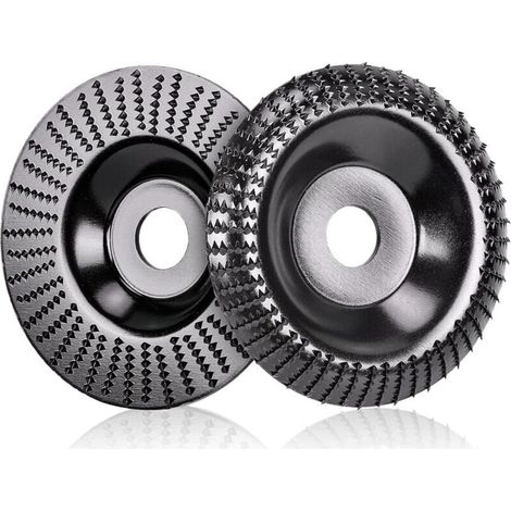 2 disques abrasifs pour meuleuse d'angle, 125 x 22 mm, pour ponçage, polissage et sculpture du bois (1/4)