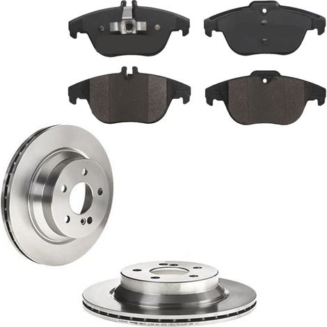 KIT FRENI POSTERIORI compatibile con MERCEDES-BENZ CLASSE GLK (X204) - DISCHI + PASTIGLIE OEM: P 50 104 / 17399 /SOSTITUZIONE DIRETTA/BASSA POLVERE/SILENZIOSO (1/5)