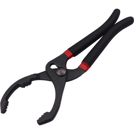 1 Llave para filtro de aceite, ajustable de 45 a 145 mm, de acero y TPR, mango ergonómico, para motores de automóviles. (1/5)