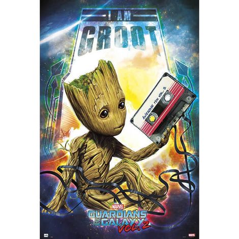 Poster Groot Guardianes de la Galaxia 2 Marvel