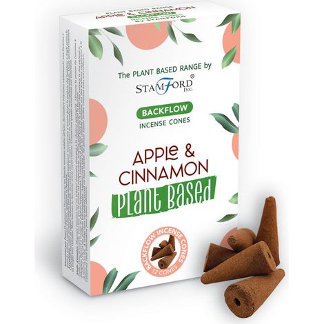 Cônes d'encens à reflux à base de plantes - Pomme et cannelle- Vendu par 1
