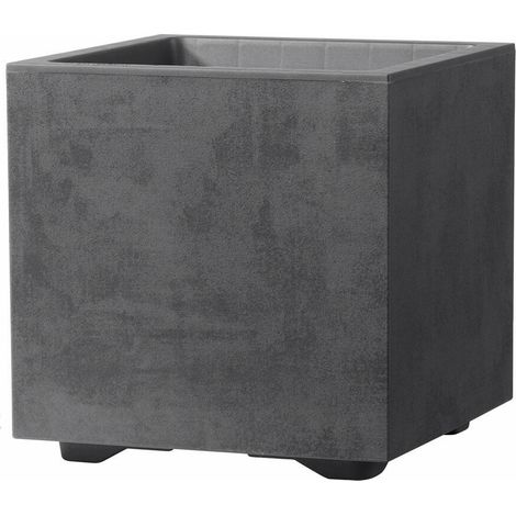 Deroma Millennium - Vaso a cubo da 25 cm antracite (1/3)