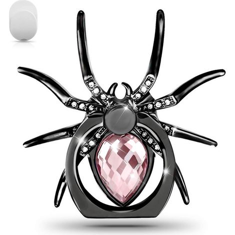 Ringförmiger Handyhalter, Handyhalter mit Tiermotiv, mit Haltering (rosa). (1/5)