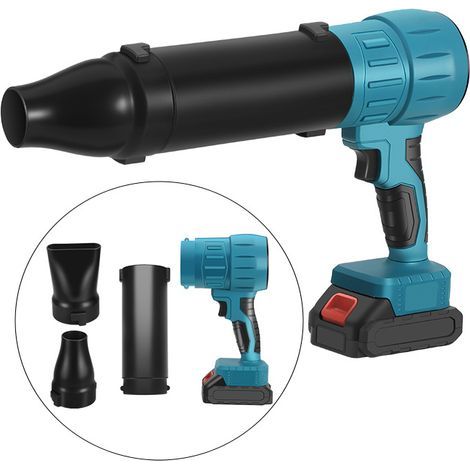 21V Cordless Leaf Blower, Snow Blower, Air Vacuum with 1500mAh Battery, 3 Interchangeable Nozzles, for Car Cleaning, Garden Sweeping, Snow Removal (1/5)