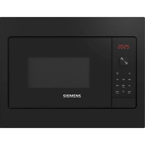 Siemens – Micro-ondes encastrable 20L – BF523LMB3 – 800W – 7 programmes automatiques – Fonction humideClean – Plateau tournant 27 cm