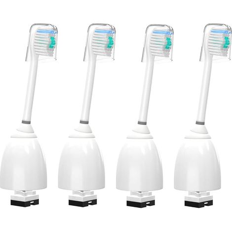 Lot de 4 brosses de rechange compatibles avec Philips la brosse à dents électrique HX7001 HX7022 Hx9500 HX9552 HX9553 HX9562 HX9842 HX9882 (1/5)