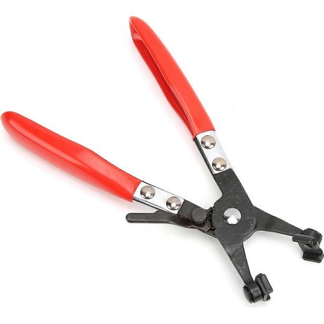 Pince à colliers de serrage, 21,8 cm de long, rotative, 3 mâchoires, poignée en PVC, antirouille, outil de réparation robuste