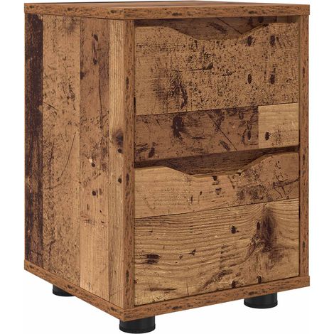 Maison Exclusive - Table de chevet Bois Ancien 30,5 x 30 x 43 cm Bois d'ingénierie (1/5)