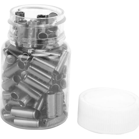 Embouts de câbles de freins : bonne résistance à la corrosion, haute robustesse, plus flexibles. Accessoires de vélo, couleur titane. (1/5)