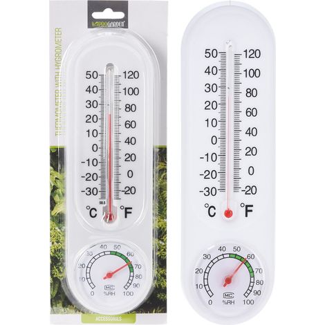 TERMOMETRO HIGROMETRO BLANCO BLISTER