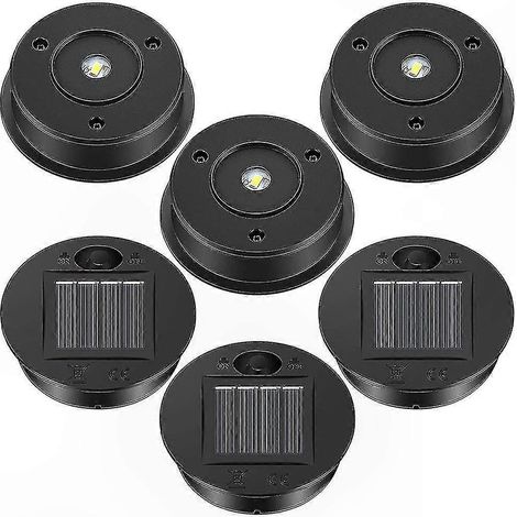 6 Ersatzabdeckungen für Solar-Außenlaternen, LED-Panels für Gartenleuchten, 6er-Pack (1/5)