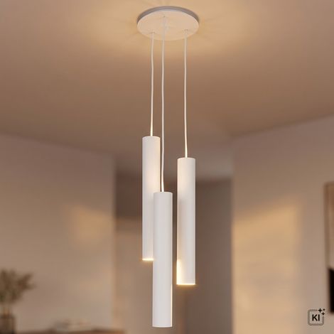 Hängelampe Weiß 3-flmg Wohnzimmer Leuchte EYE (1/5)