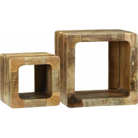 Meuble TV 2 pcs,Banc TV,Armoire TV Marron Bois de manguier brut massif CFW260144 (1/5)