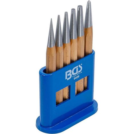 Jeu de Chasse-Goupilles 6 pcs 1-5 mm - 120 mm - Acier Résistant - Précision et Durabilité - D-Work
