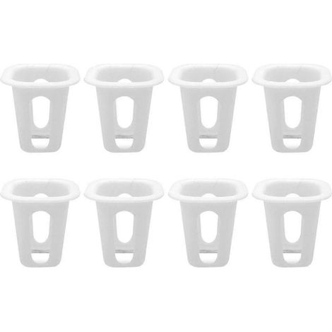 50 paniers de culture hydroponique carrés sans terre pour la maison (blanc) (1/4)