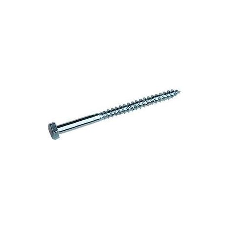 Tirefond aus Stahl Zongué 10x50 – Kartonbox x 50 Stück – Vynex