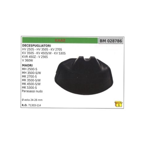 KAAZ Achsschutz für Freischneider HV250S - MAORI MH2500-S Ø  24-26 mm Welle