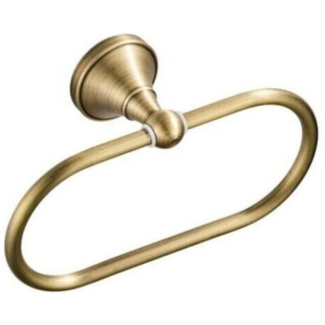 Anneau-Torchon , Bronze brossé, Porte-Serviette Ovale en Laiton Antique Support-Serviette pour Accessoires de Cuisine Salle de Bain fixé au Mur (1/4)