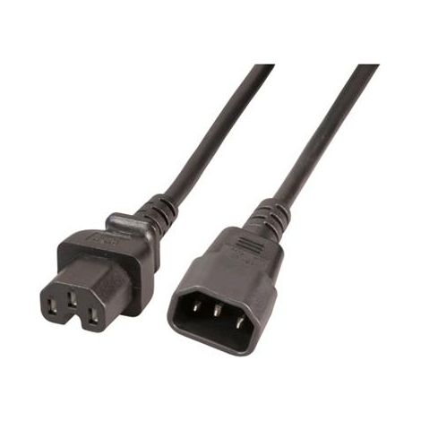 Oem Cavo Alimentazione C14 a C15, 2 mt nero