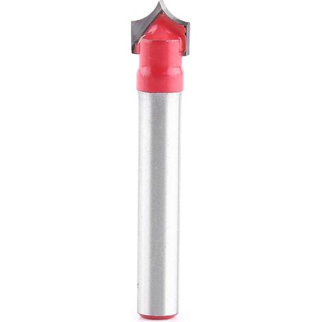 Fraise à Rainurer V à Bois 6mm Shank 3D CNC Gravure V Groove Aiguille Astuce Routeur (8mm) (1/3)