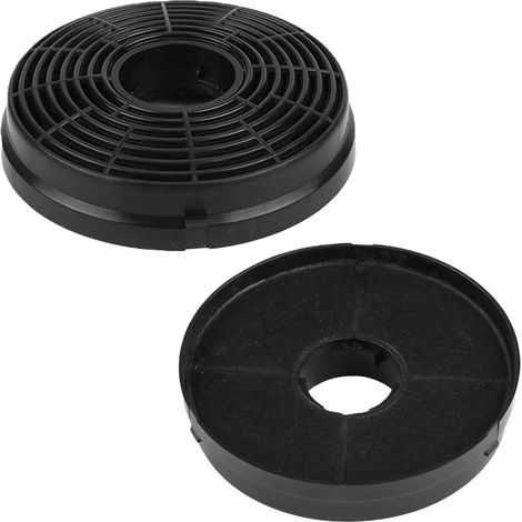 2 Pièces Filtre Charbon Hotte Aspirante 105 x 22 mm, Filtres à Charbon Actif Compatibles avec HJA2480 HJA2908 LAM2401, Élimination Efficace des Odeurs de Cuisine (105mm) (1/5)