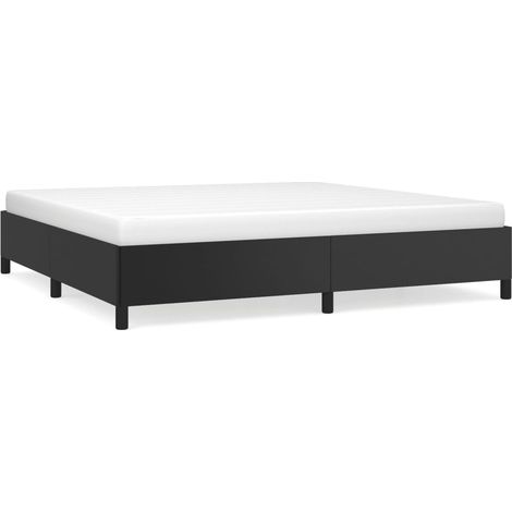 Maison Exclusive - Bettgestell Schwarz 200x200 cm Kunstleder (1/5)